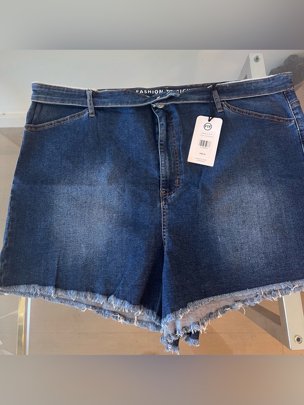 Fashion to Figure Dark Blue Denim Shorts